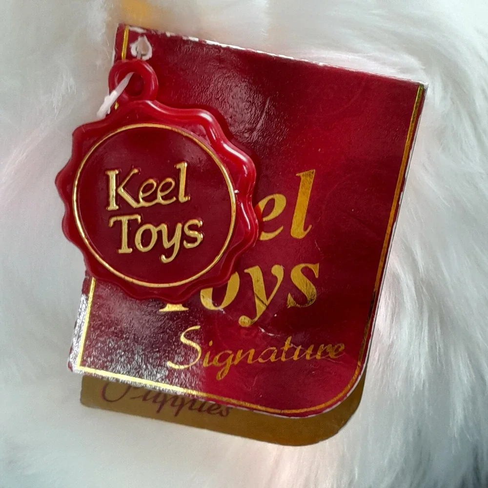 Keel Toys Signature Puppies Westie West Highland White Terrier Plush Dog White‎